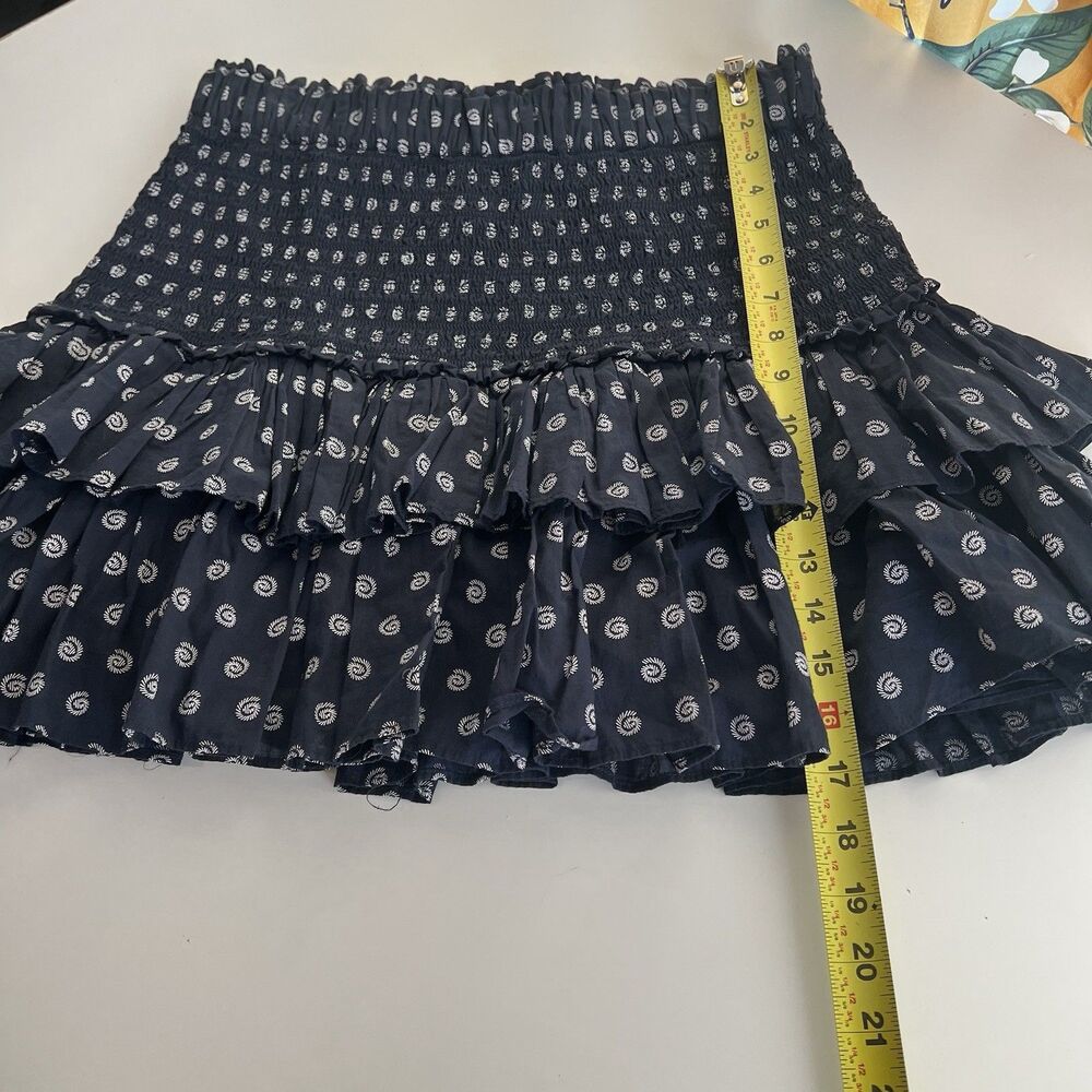Loft Shell Smocked Ruffle Mini Skirt Women's Size M - Picture 8 of 8